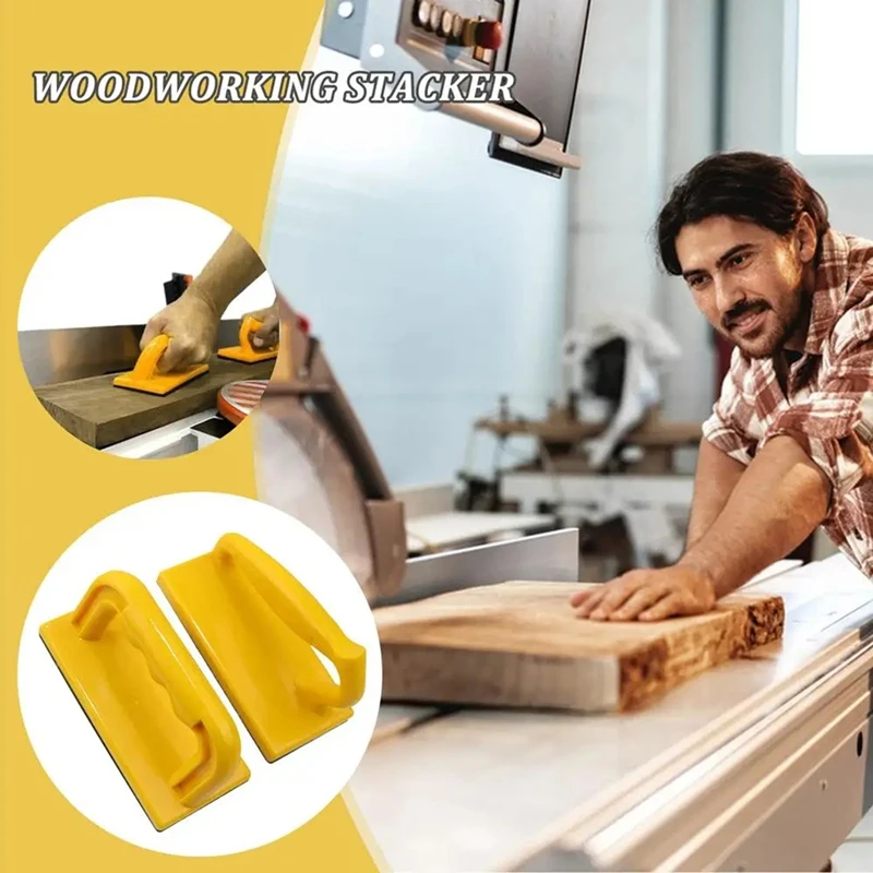 A69etable Saw Push Stick Safetys Ergonomic Push Stick Woodworking Block Reduce Non-Slip Woodworking Tools