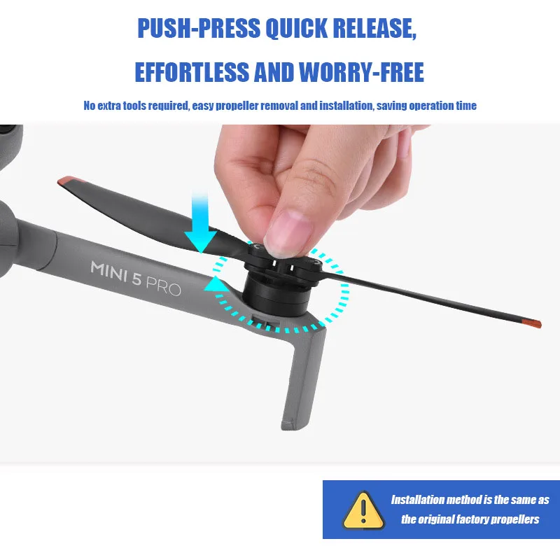 DJI Mini 5 Pro용 VOLODYMYR 프로펠러 날개 교체 블레이드 및 프로펠러 가드 드론 액세서리 팬 프로펠러
