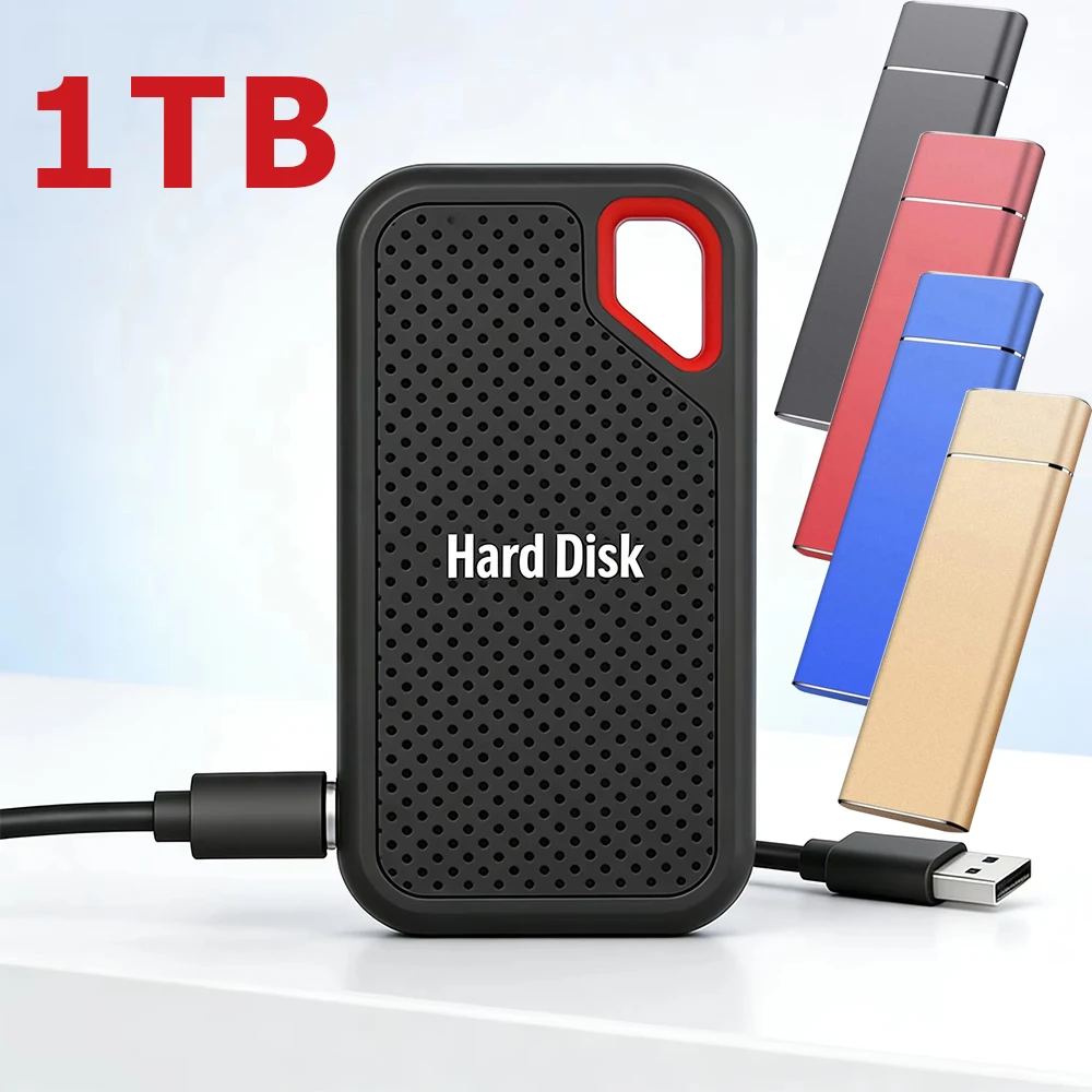1TB 효율적인 하드 드라이브 고속 외장 SSD 솔리드 스테이트 플래시 메모리..
