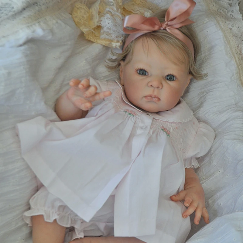 

18inch Reborn Dimitri Doll Kit Soft Real Touch Peach Vinyl Color Unfinished Doll Parts Birthday Gift