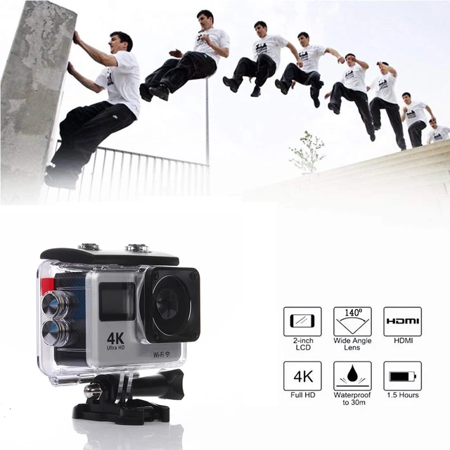 4K Sports Camera - 16MP - Waterproof (30M) - by NexGadget 