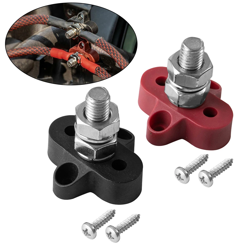 

Durable Exquisite Terminal Block Studs Automotive Tools Single Post Terminal Studs 1 Pair Battery Power Distribution