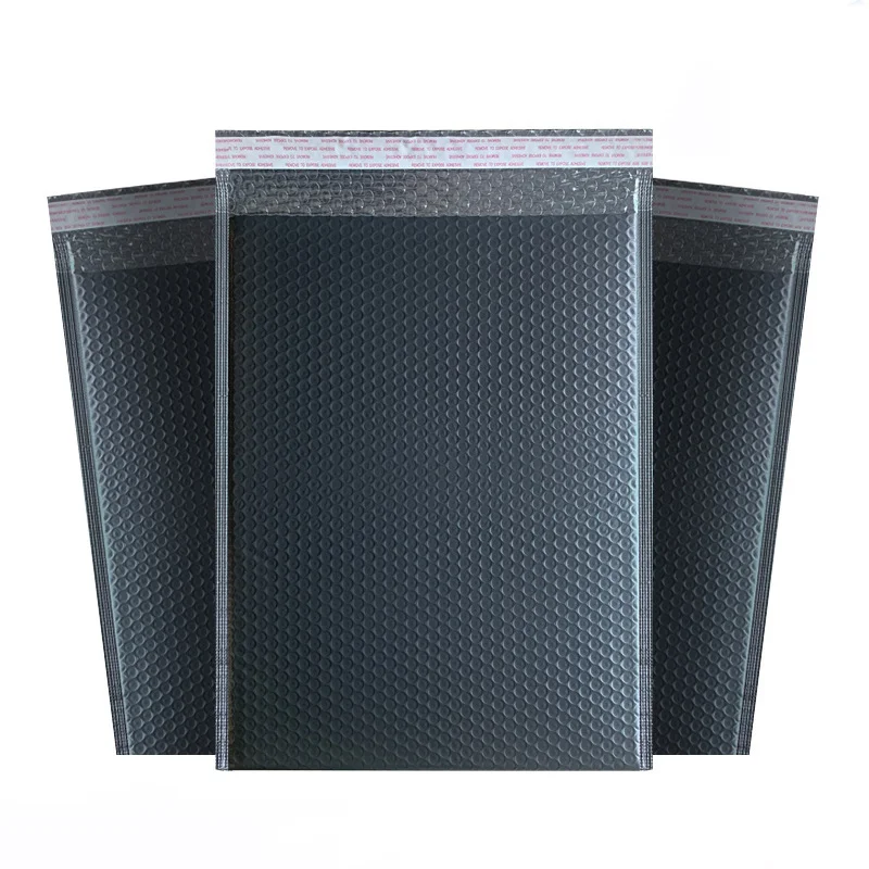 Minimum order of 50 pieces black bubble bag express packaging storage bag plastic self-adhesive thickened printing