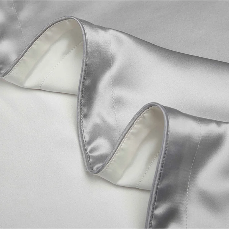 One Side 100% Mulberry Silk Pillowcases Envelope Pure Silk Pillow Case Pillowcase for Healthy Sleep Multicolor 5