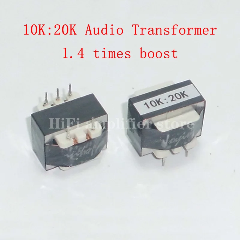 

R13 permalloy audio transformer 10K:20K, single-ended to balanced, 1.4 times boost. for mobile phone, CD, MP3, computer, DAC