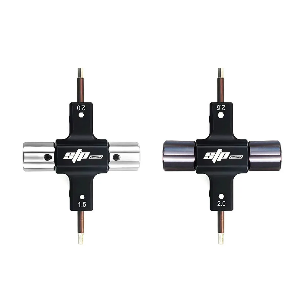 RUSHFPV STP 4in1 프로펠러 도구 1.5mm 2.0mm 2.5mm 스크루드라이버 8mm 슬리브 RC 모델 FPV 드론용 다기능 렌치