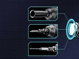 Uaoaii 1000Nm(738ft-lbs) Cordless Impact Wrench
