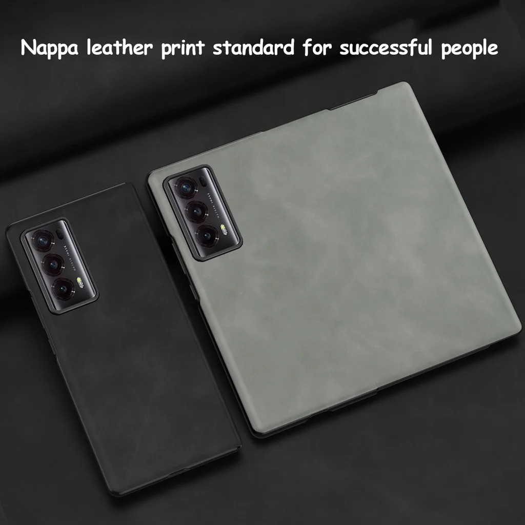 For Honor Magic V2 Luxury Sheepskin Leather Phone Case For Honor Magic V 2 Shockproof Bumper Matte Silicone Protect Cover