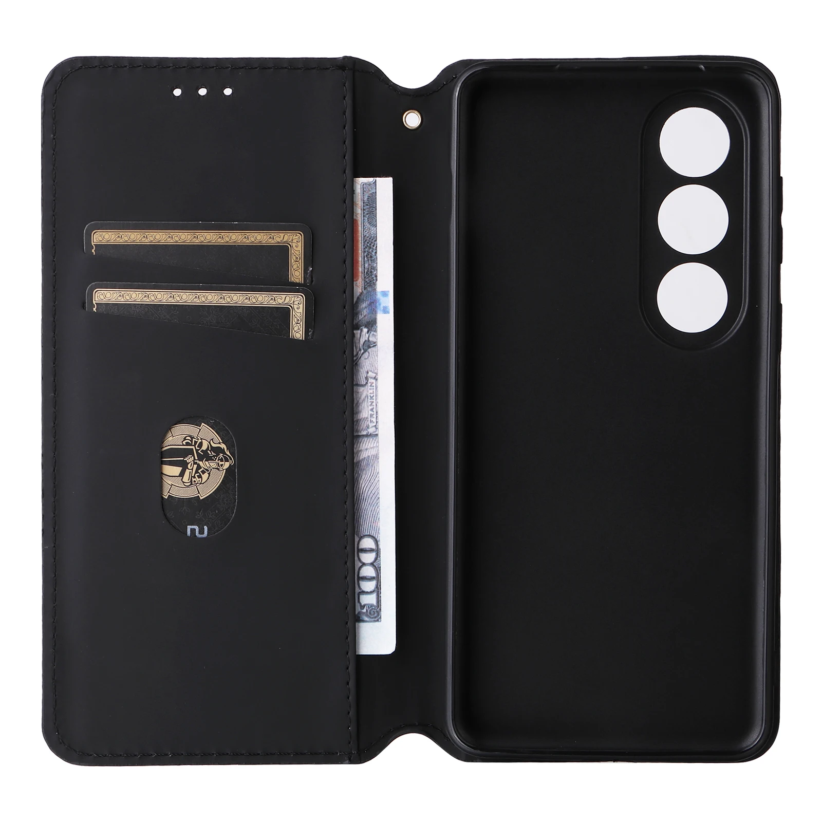 For OnePlus ACE 3V 5G Cover Stereoscopic Lines Flip Wallet PU Case for 1+Nord CE4 Luxury Leather Card Slots Magnetic Lock Cover