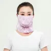 New Breathable Anti-UV Lace Sunscreen Mask Hanging Ear Scarves Mask Face Cover Scarf Cycling Scarf Face Veil Anti-sun Mask 5