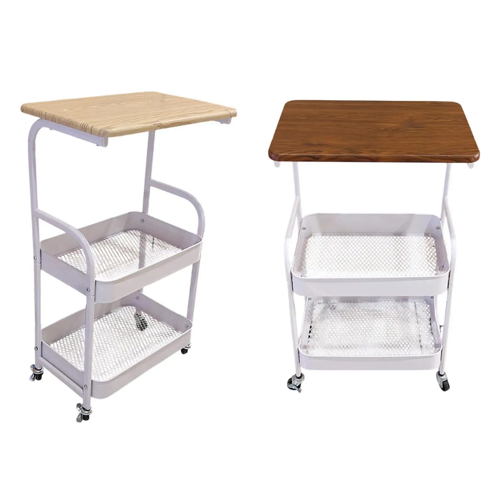 Storage Cart Rolling Utility Cart Fruits Holder Pantry Slide Out Organizer 3 Tier Slim Storage for Bathroom Bedroom