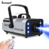 Somspot 1200W RGB LED Smoke Fog Machine Haze Generator Remote Controlled Fog Machine Stage Effect Equipment for DJ Disco Party 1