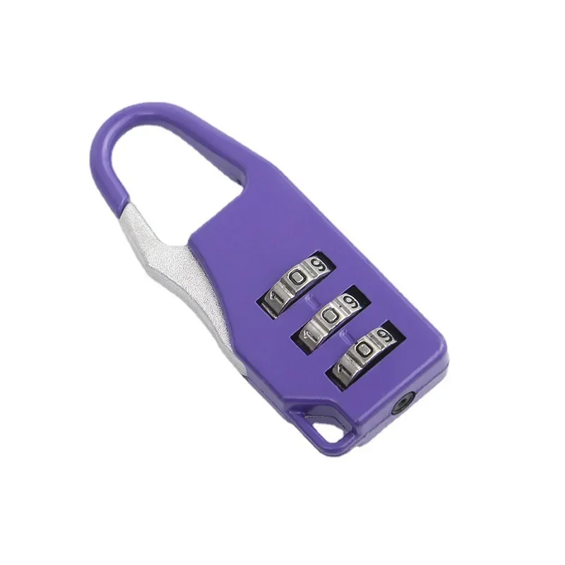 Combination Padlock 3 Digits Colorful Mini Password Code Combination Padlock Suitcase Luggage Travel Smart Lock Keyed Anti-thieft