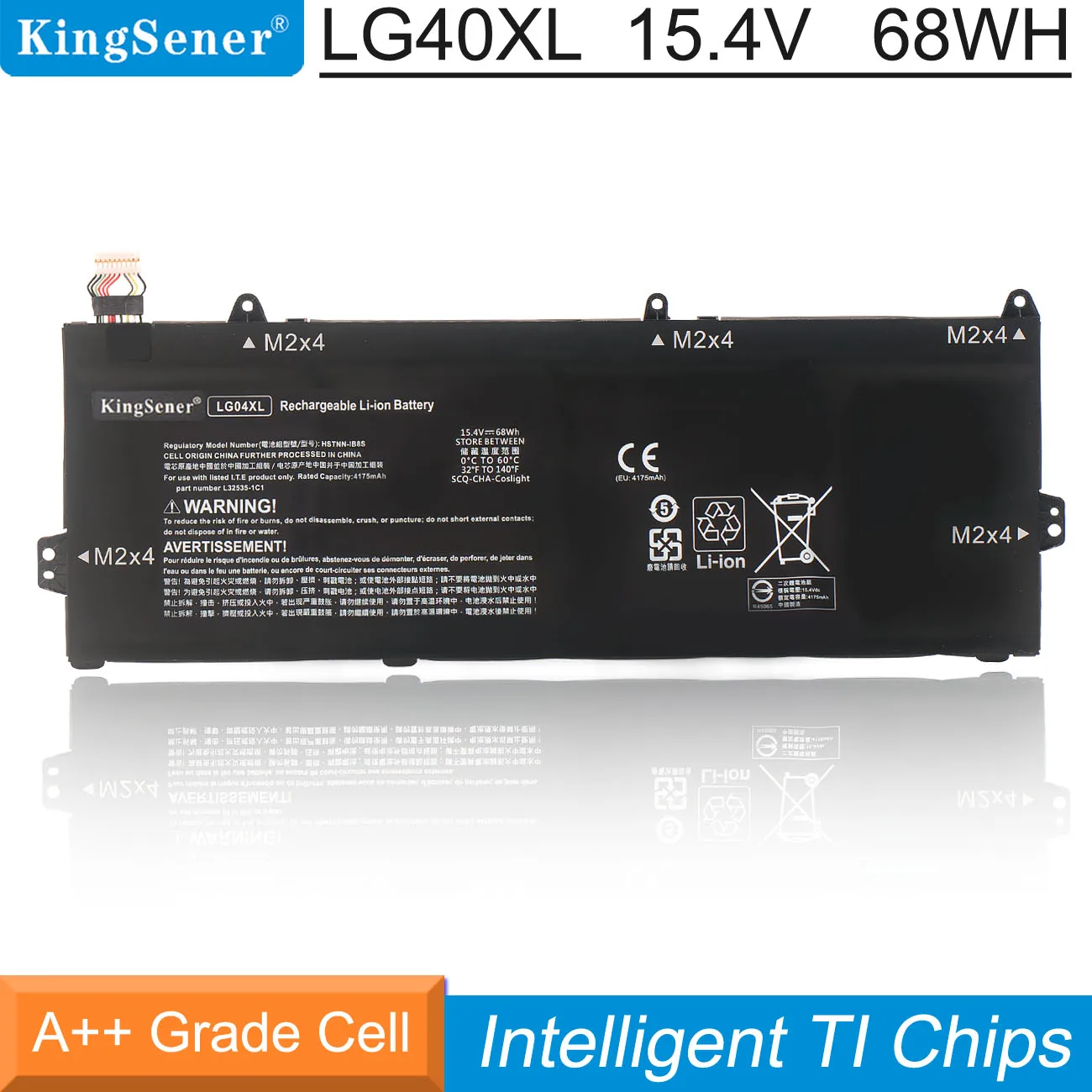 Kingsener-bateria do Portátil para hp Pavilion 15-dk0015la 15-cs1001la 15-cs1002la 15-cs1067tx Cs1070tx L32654005 Lg04xl
