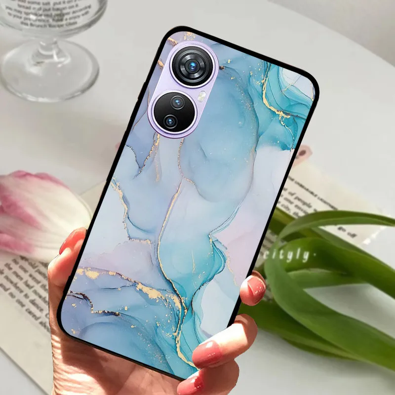 Animal Cartoon Soft Silicone Black Phone Case, 6.67 Premium Cover