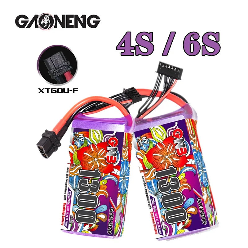 

Оригинальный аккумулятор GNB 4S/6S 1300 мАч 120C Lipo для радиоуправляемого вертолета квадрокоптера FPV гоночного дрона запчасти HV батарея с разъемом XT30/XT60
