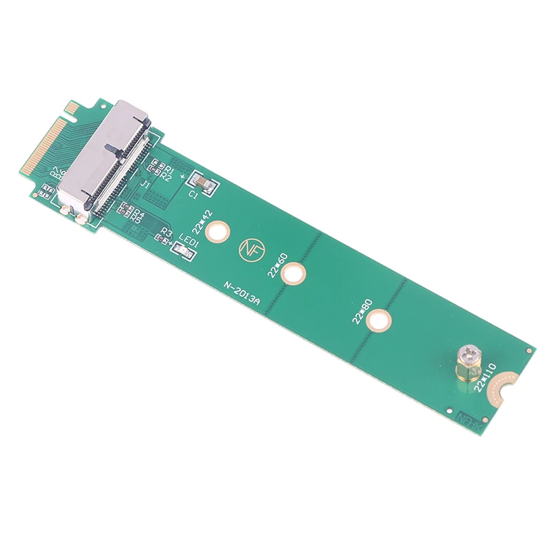 For MacBook Air Pro 12+16 Pins SSD to M.2 Key M (NGFF) PCI-e Adapter Converter Card for PC Computer Accessories C26 адаптер переходник gsmin dp49 12 16 pin ngff m 2 nvme ssd для macbook air a1465 a1466 pro a1398 a1502 зеленый