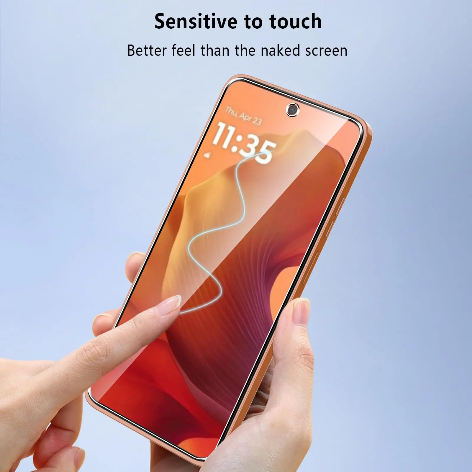 Premium Tempered Glass HD Screen Protector - 6.72 inch, Crystal Clear, 9H Anti-Scratch, Case-Friendly Design
