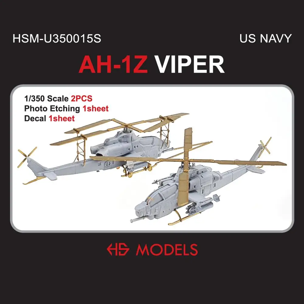 

HS-MODEL U350015S 1/350 Scale US NAVY AH-1Z VIPER
