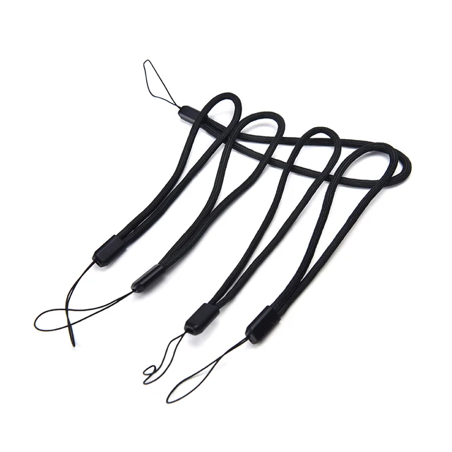Cordones Para Móvil Con Cierre De Langosta - Pack De 50 Piezas, Colgantes Para Teléfono, Llaveros O Joyería DIY (Color Negro)