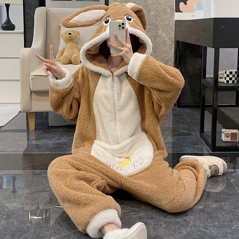 Costume de pyjama chaud pour adulte, combinaison une pièce, dessin