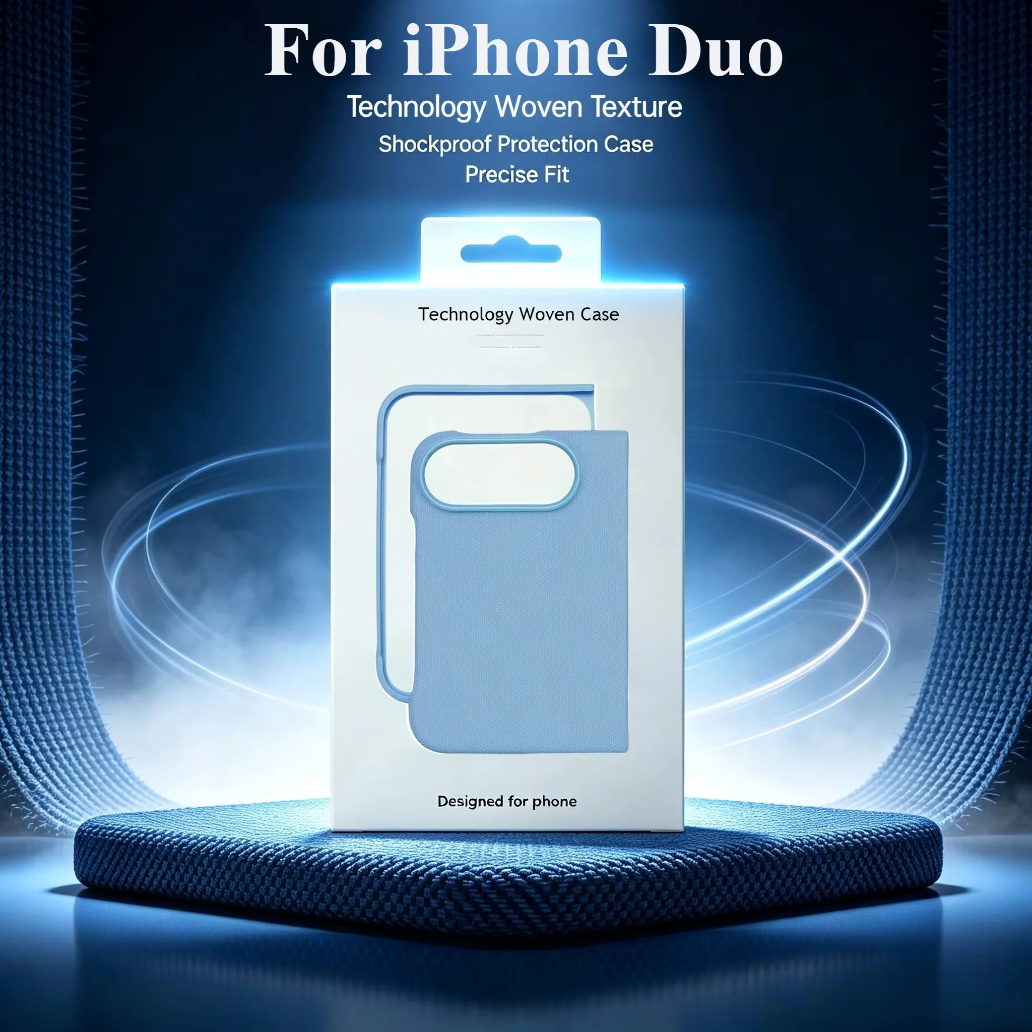 Magnetic Woven Fabric Texture Shockproof Case with Exact Color Technology