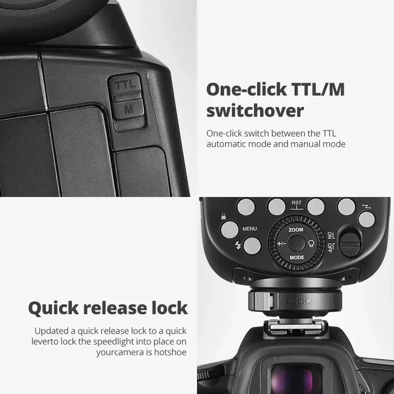 Godox V860III TTL HSS 2.4G Speedlite V860IIIC V860IIIN V860IIIS Camera Flash for Canon Sony Nikon Fujifilm Olympus V860 III 5