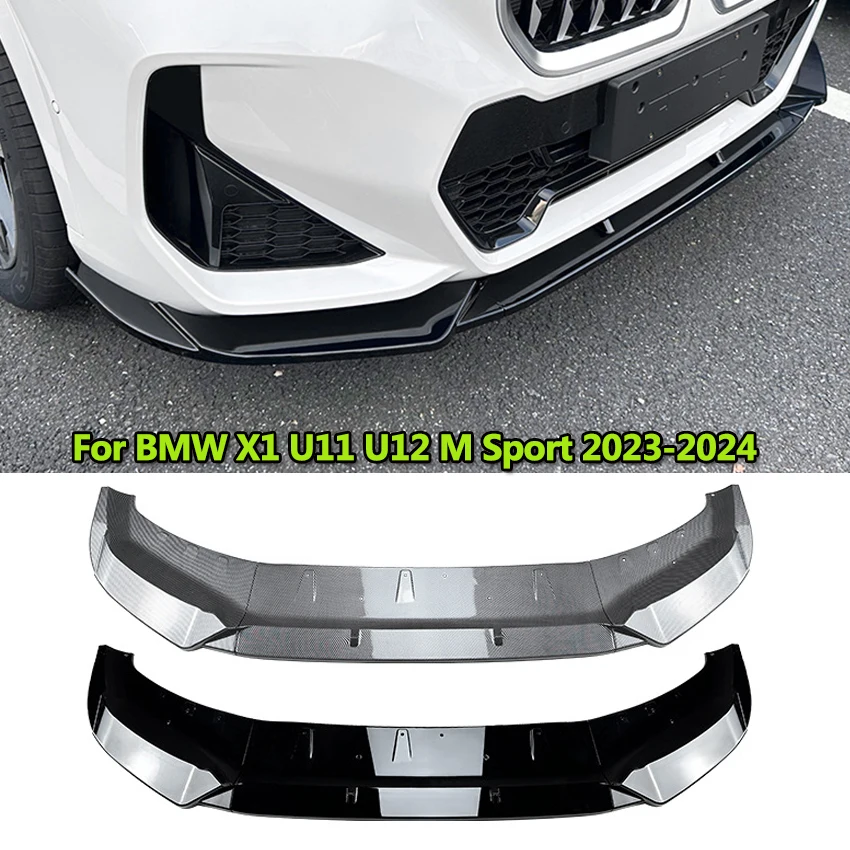 

Car Front Spoiler Lip Lower Splitter Guard Plate Blade For BMW X1 U11 U12 M Sport 2023 2024