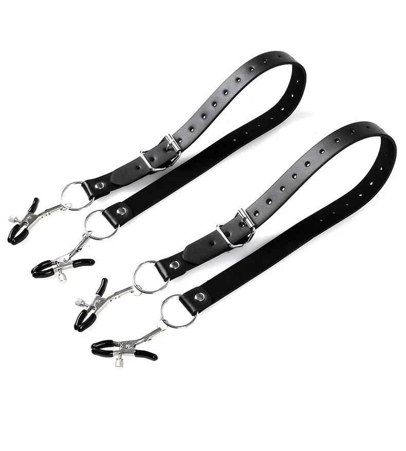 ! Labia Spreader Straps with Clitoral Clamp - BDSM Bondage, Pussy Opening Vagina Stimulator - Adult Sex Toys for Women