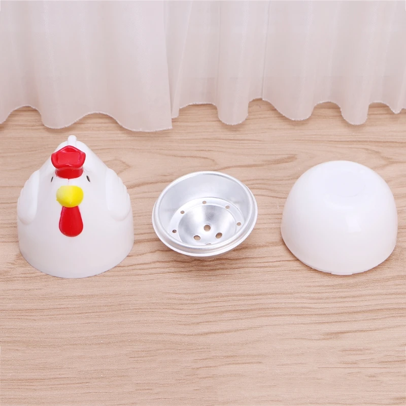 Home Chicken Shaped Egg Cooker Microwave One Egg Boiler Cooker Kitchen Cooking Appliance egg cooker