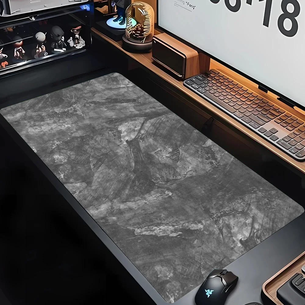 Grey Series XXL Gaming Desk Mat - Large 900x400mm Overlock Mouse Pad