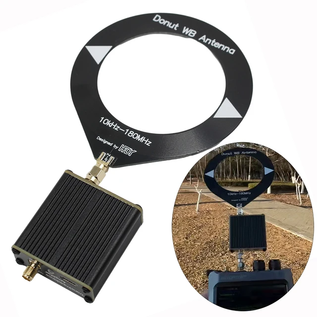 Antenne Donut Portable 10 KHz-180 MHz - Pour Radio Amateur Et Camping - Connecteur SMA Mâle - 5