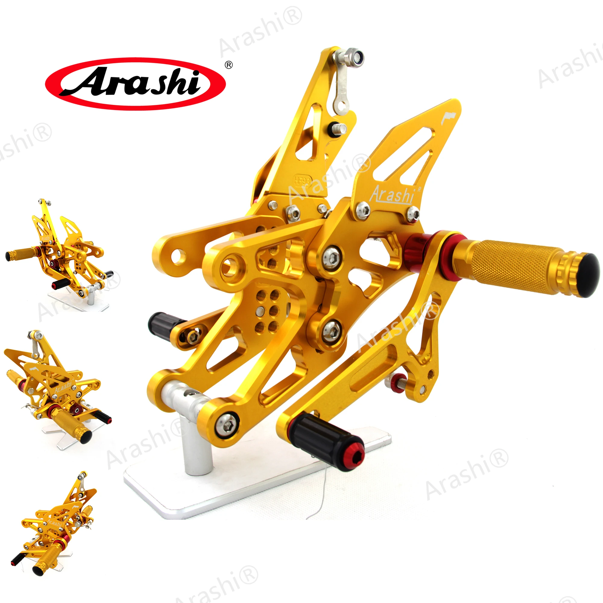 

Arashi для YAMAHA YZF R1 2007-2008 мотоцикла CNC алюминиевые наборы регулируемых задних подножек задний комплект подножек педаль YZFR1 YZF-R1