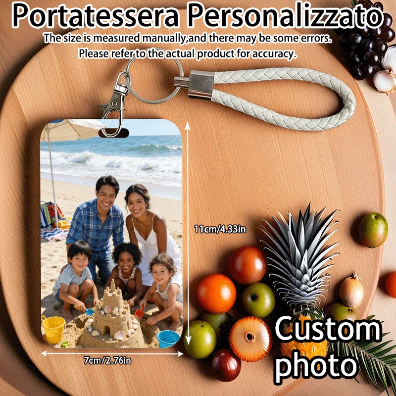Acrylic Custom Photo Card Holder - Protective Keychain Wallet