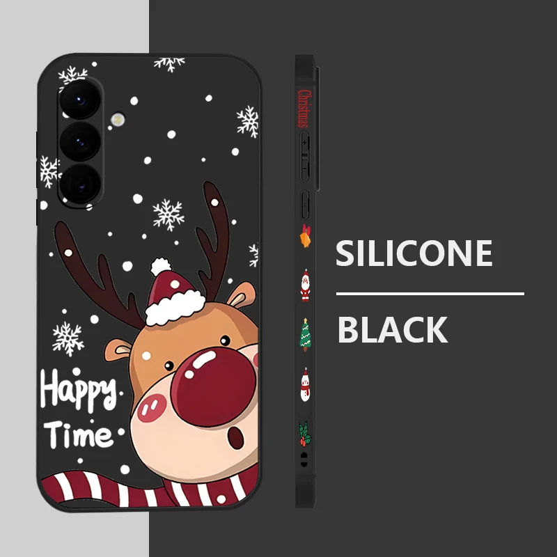 Festive Christmas Deer Soft Silicone Phone Case