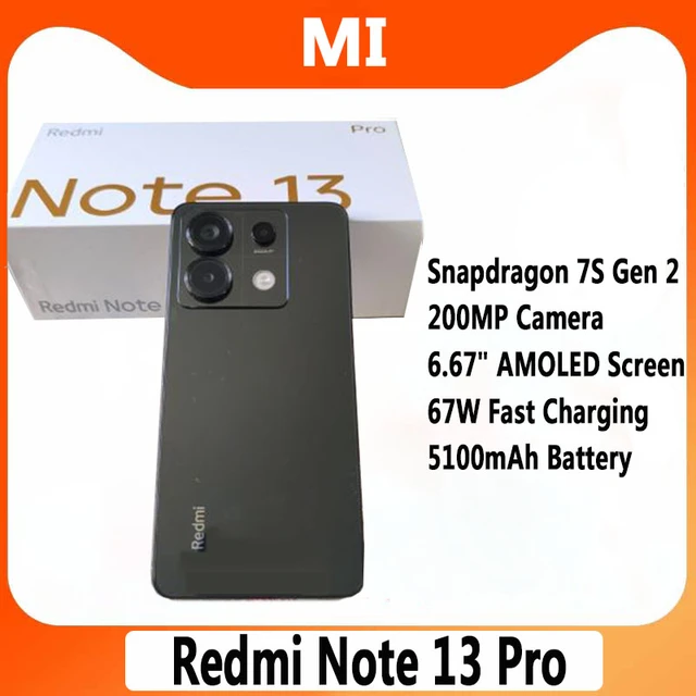 Xiaomi Redmi Note 13 Pro 5G Snapdragon 7s Gen 2 67W Fast Charge 200MP 1.5K  120Hz