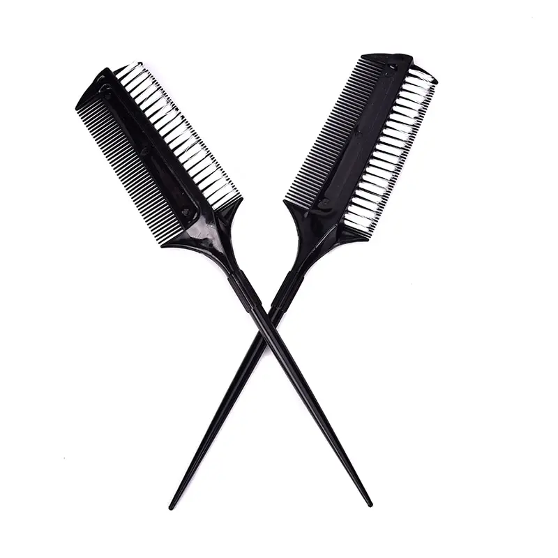 

Professional Hairdressing Double Side Dye Comb with Nylon Hair Drying Brush Tinting Combs Hair Color Brush Hair Styling Tools