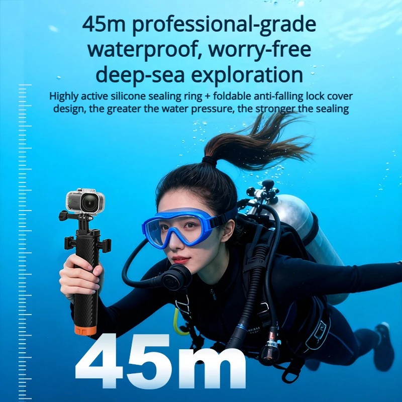 Suitable for DJI Osmo Nano Camera Waterproof Case Thumb Sports Camera Diving Protective Case Professional Waterproof 45 Meters