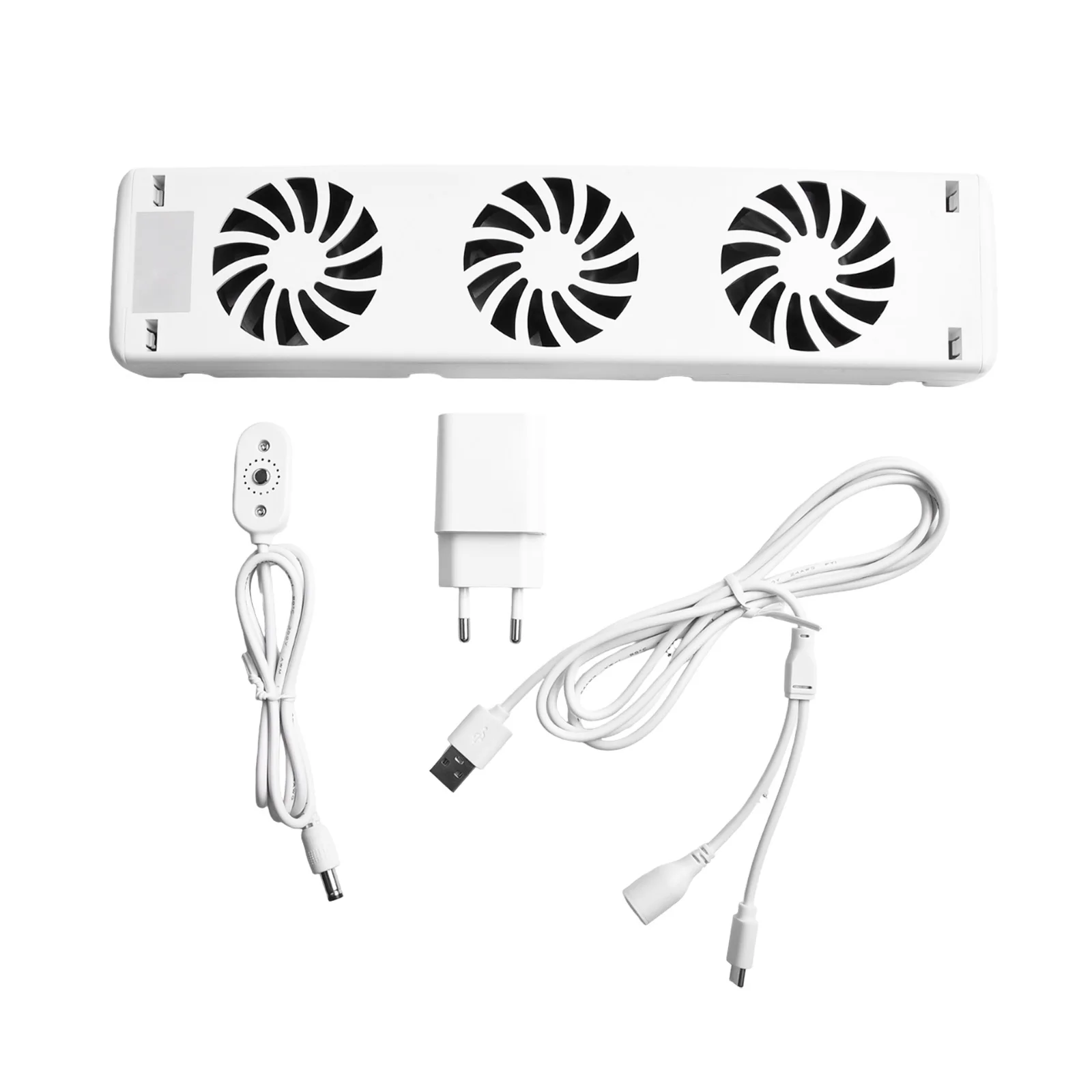 3-Fan Magnetic Fireplace Cooling Fan 300*69*30mm Heater Radiator Automatic Thermostat Cooling Fan For Home Apartment Heater