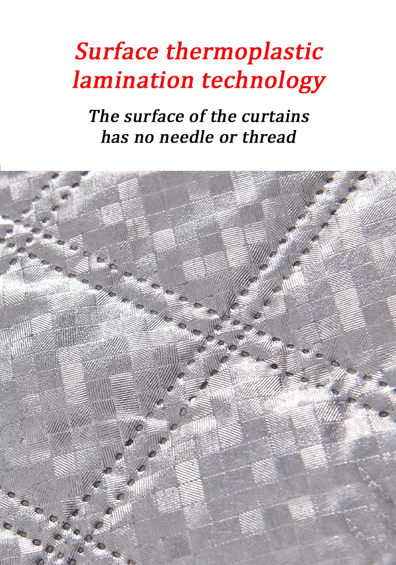 Waterproof Cotton Curtains - Windproof Window Drapes | Thermal Insulation & Frost Resistant Film