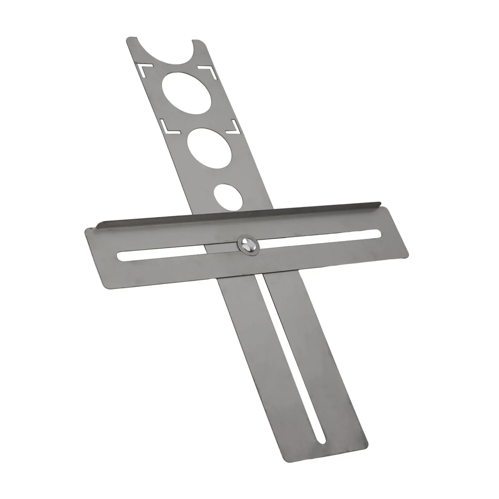 Decorated Work Multifunction Ruler Effective Stainless Steel Ceramic Tile Hole Locator Ruler For Accurate Drilling 4