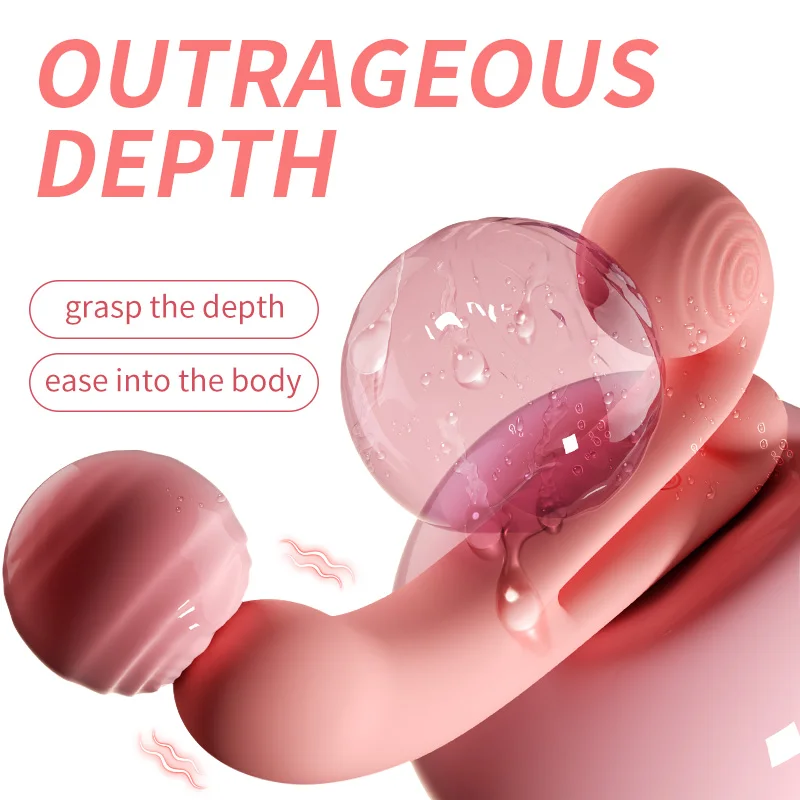 Schneckenvibratoren fir Fraen Klitorisstimulator 10 Modi Insertion Massager Silikon Vibratiounsstäbchen Fraen Erwuessener_voghion.com