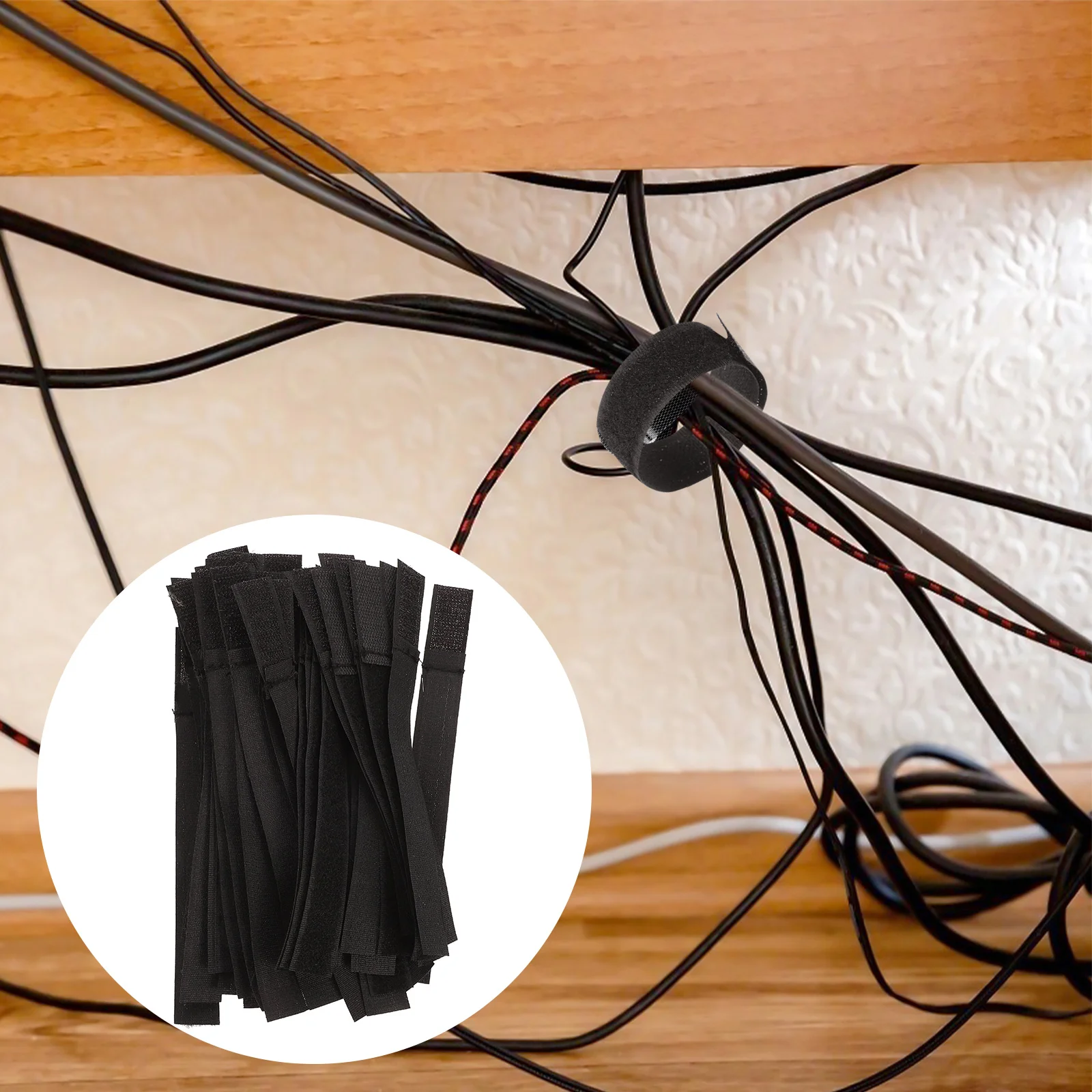 

50 Pcs Strap Wire Ties Cord Organizer Cable Reusable Straps Fastening Electric