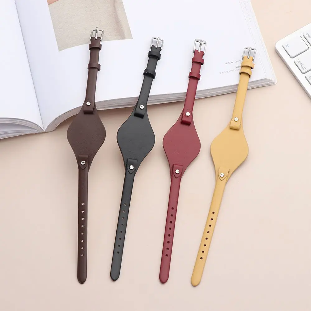 Round Tail Genuine Leather Watchband Loop Strap Bracelet