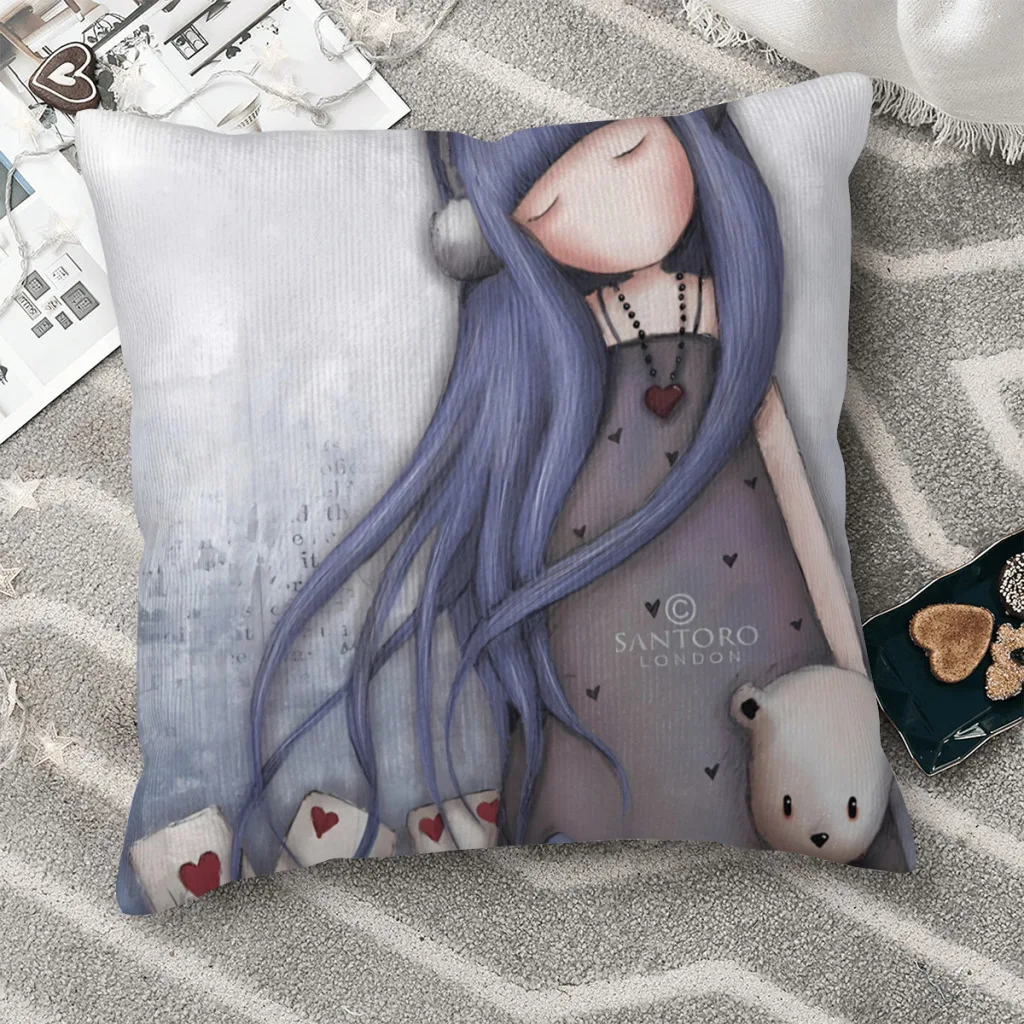 Dear Alice Cojines Federa Per Cuscino Santoro Gorjuss Ragazza Cuscino Casa Divano Sedia Stampa Decorativa Coussin