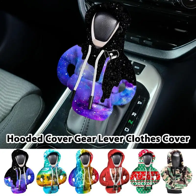 2PC Gear Shift Hoodie, Gear Shift Cover, Universal Car Shift Knob Hoodie,  Mini Hoodie for Car Shifter, Automotive Interior Cute Gadgets, Christmas  Car