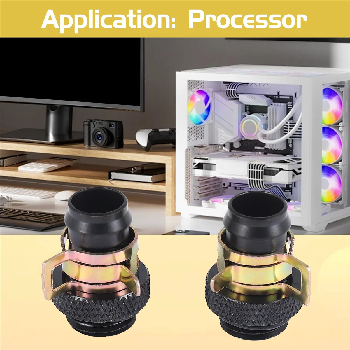 2 قطعة بارب المناسب الكمبيوتر تبريد المياه المبرد...