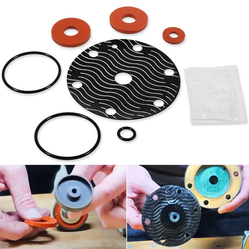 Backflow Preventer Repair Kit Replace for Wilkins 3/4"-1" Model 975XL 975XL2 Rubber Repair Kit , Including Lubricant