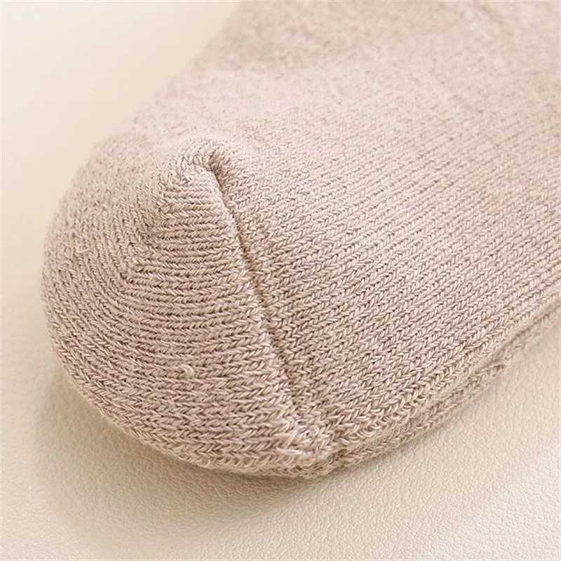 New Winter Thick Terry Cotton Socks For Girls Boys 0-3Yrs Newborn Baby Solid Socks Infant Toddler Daily Wear Keep Warm In Home 5