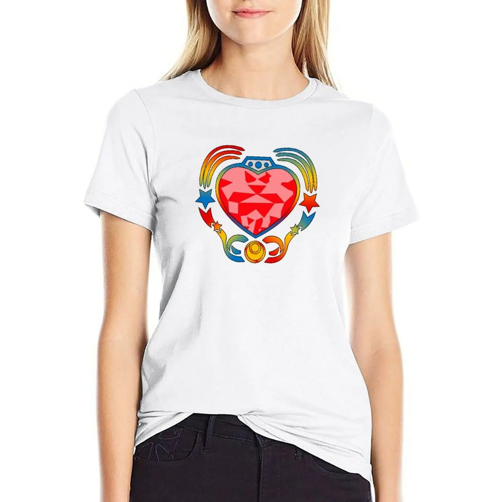 

Cosmic Heart Compact T-shirt oversized tees animal print shirt for girls funny t shirts for Women